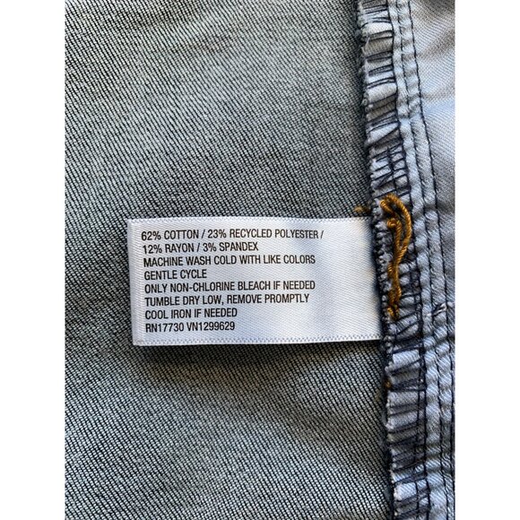 Ava & Viv Plus Size Womens Dark Blue High Rise Skinny Denim Jeans Size 26 - Picture 11 of 12